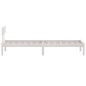 vidaXL Giroletto Bianco in Legno Massello di Pino 90x200 cm vidaXL Giroletto Bianco in Legno Massello di Pino 90x200 cm