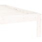 vidaXL Giroletto Bianco in Legno Massello di Pino 140x200 cm
