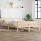 vidaXL Giroletto senza Materasso Ambrato in Legno Massello 140x200 cm vidaXL Giroletto senza Materasso Ambrato in Legno Massello 140x200 cm