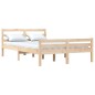 vidaXL Giroletto senza Materasso Ambrato in Legno Massello 140x200 cm vidaXL Giroletto senza Materasso Ambrato in Legno Massello 140x200 cm