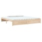 vidaXL Giroletto senza Materasso in Legno Massello 200x200 cm