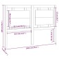 vidaXL Testiera per Letto 140,5x4x100 cm in Legno Massello di Pino
