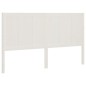 Testiera per Letto Bianca 165,5x4x100 cm Legno Massello di Pino Testiera per Letto Bianca 165,5x4x100 cm Legno Massello di Pino