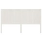 Testiera per Letto Bianca 165,5x4x100 cm Legno Massello di Pino Testiera per Letto Bianca 165,5x4x100 cm Legno Massello di Pino