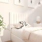 Testiera per Letto Bianca 80,5x4x100 cm Legno Massello di Pino Testiera per Letto Bianca 80,5x4x100 cm Legno Massello di Pino