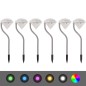 vidaXL Luci LED da Giardino ad Energia Solare 6 pezzi 9x7,8x29,5 cm vidaXL Luci LED da Giardino ad Energia Solare 6 pezzi 9x7,8x29,5 cm
