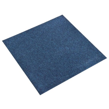 vidaXL Quadrotte di Moquette 20 pz 5 m² 50x50 cm Blu Scuro