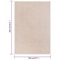 Tappeto a Pelo Corto 200x290 cm Beige Scuro Tappeto a Pelo Corto 200x290 cm Beige Scuro