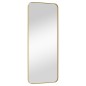 Specchio da Parete Dorato 40x100 cm Rettangolare