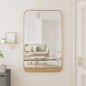 Specchio da Parete Dorato 50x80 cm Rettangolare
