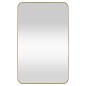 Specchio da Parete Dorato 50x80 cm Rettangolare