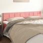 Testiera 2 pz Rosa 80x5x78/88 cm in Velluto Testiera 2 pz Rosa 80x5x78/88 cm in Velluto