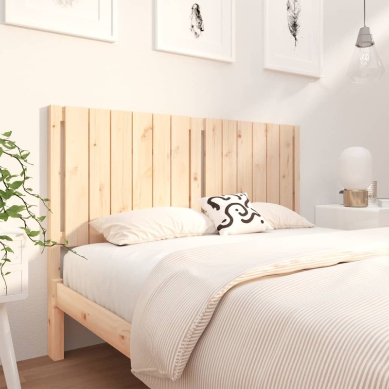 Testiera per Letto 140,5x4x100 cm in Legno Massello di Pino Testiera per Letto 140,5x4x100 cm in Legno Massello di Pino