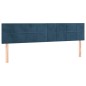 Testiere 2 pz Blu Scuro 100x5x78/88 cm in Velluto Testiere 2 pz Blu Scuro 100x5x78/88 cm in Velluto