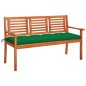 Panchina da Giardino e Cuscino 3 Posti 150cm Eucalipto Massello Panchina da Giardino e Cuscino 3 Posti 150cm Eucalipto Massello