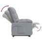 vidaXL Poltrona Elettrica Reclinabile Grigio Chiaro in Tessuto