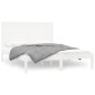 vidaXL Giroletto Bianco in Legno Massello 160x200 cm vidaXL Giroletto Bianco in Legno Massello 160x200 cm