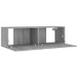 Set di Mobili Porta TV 4 pz Grigio Sonoma in Legno Multistrato Set di Mobili Porta TV 4 pz Grigio Sonoma in Legno Multistrato