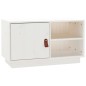 Mobile Porta TV Bianco 70x34x40 cm in Legno Massello di Pino Mobile Porta TV Bianco 70x34x40 cm in Legno Massello di Pino
