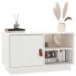 Mobile Porta TV Bianco 70x34x40 cm in Legno Massello di Pino Mobile Porta TV Bianco 70x34x40 cm in Legno Massello di Pino