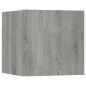 Set di Mobili Porta TV 8 pz Grigio Sonoma in Legno Multistrato Set di Mobili Porta TV 8 pz Grigio Sonoma in Legno Multistrato