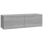 Set di Mobili Porta TV 8 pz Grigio Sonoma in Legno Multistrato Set di Mobili Porta TV 8 pz Grigio Sonoma in Legno Multistrato