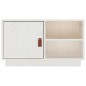 Mobile Porta TV Bianco 70x34x40 cm in Legno Massello di Pino Mobile Porta TV Bianco 70x34x40 cm in Legno Massello di Pino