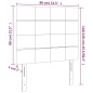 vidaXL Testiera 2 pz Rosa 80x5x78/88 cm in Velluto vidaXL Testiera 2 pz Rosa 80x5x78/88 cm in Velluto