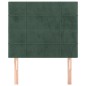 vidaXL Testiera 2 pz Verde Scuro 80x5x78/88 cm in Velluto vidaXL Testiera 2 pz Verde Scuro 80x5x78/88 cm in Velluto