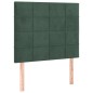 vidaXL Testiera 2 pz Verde scuro 90x5x78/88 cm in Velluto vidaXL Testiera 2 pz Verde scuro 90x5x78/88 cm in Velluto