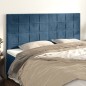 vidaXL Testiera 4 pz Blu Scuro 80x5x78/88 cm in Velluto vidaXL Testiera 4 pz Blu Scuro 80x5x78/88 cm in Velluto