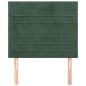 vidaXL Testiera 2 pz Verde Scuro 80x5x78/88 cm in Velluto vidaXL Testiera 2 pz Verde Scuro 80x5x78/88 cm in Velluto