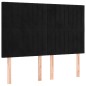 vidaXL Testiere 4 pz Nere 72x5x78/88 cm in Velluto vidaXL Testiere 4 pz Nere 72x5x78/88 cm in Velluto