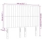 vidaXL Testiere 4 pz Nere 72x5x78/88 cm in Velluto vidaXL Testiere 4 pz Nere 72x5x78/88 cm in Velluto