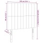 vidaXL Testiera 2 pz Tortora 100x5x78/88 cm in Tessuto