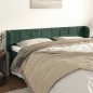 vidaXL Testiera ad Orecchio Verde Scuro 183x23x78/88 cm in Velluto vidaXL Testiera ad Orecchio Verde Scuro 183x23x78/88 cm in Velluto