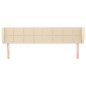 vidaXL Testiera ad Orecchio Crema 163x23x78/88 cm in Tessuto vidaXL Testiera ad Orecchio Crema 163x23x78/88 cm in Tessuto