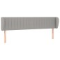 vidaXL Testiera ad Orecchio Grigio Chiaro 203x23x78/88 cm in Tessuto vidaXL Testiera ad Orecchio Grigio Chiaro 203x23x78/88 cm in Tessuto