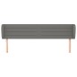 vidaXL Testiera ad Orecchio Grigio Scuro 163x23x78/88 cm in Tessuto vidaXL Testiera ad Orecchio Grigio Scuro 163x23x78/88 cm in Tessuto