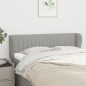 vidaXL Testiera ad Orecchio Grigio Chiaro 147x23x78/88 cm in Tessuto vidaXL Testiera ad Orecchio Grigio Chiaro 147x23x78/88 cm in Tessuto