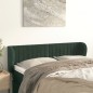 Testiera ad Orecchio Verde Scuro 147x23x78/88 cm in Velluto Testiera ad Orecchio Verde Scuro 147x23x78/88 cm in Velluto