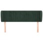 Testiera ad Orecchio Verde Scuro 147x23x78/88 cm in Velluto Testiera ad Orecchio Verde Scuro 147x23x78/88 cm in Velluto