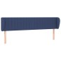 vidaXL Testiera ad Orecchio Blu 163x23x78/88cm in Tessuto vidaXL Testiera ad Orecchio Blu 163x23x78/88cm in Tessuto