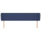 vidaXL Testiera ad Orecchio Blu 163x23x78/88cm in Tessuto vidaXL Testiera ad Orecchio Blu 163x23x78/88cm in Tessuto