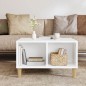 Tavolino da Salotto Bianco 60x50x36,5 cm in Legno Multistrato Tavolino da Salotto Bianco 60x50x36,5 cm in Legno Multistrato