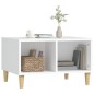 Tavolino da Salotto Bianco 60x50x36,5 cm in Legno Multistrato Tavolino da Salotto Bianco 60x50x36,5 cm in Legno Multistrato