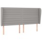 vidaXL Testiera ad Orecchio Grigio Chiaro 163x23x118/128 cm in Tessuto vidaXL Testiera ad Orecchio Grigio Chiaro 163x23x118/128 cm in Tessuto