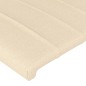 vidaXL Testiera ad Orecchio Crema 103x23x118/128 cm in Tessuto vidaXL Testiera ad Orecchio Crema 103x23x118/128 cm in Tessuto