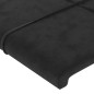 vidaXL Testiera ad Orecchio Nera 163x16x78/88 cm in Velluto vidaXL Testiera ad Orecchio Nera 163x16x78/88 cm in Velluto