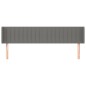 vidaXL Testiera ad Orecchio Grigio Scuro 203x16x78/88 cm in Tessuto vidaXL Testiera ad Orecchio Grigio Scuro 203x16x78/88 cm in Tessuto